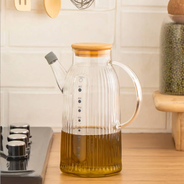 1000ml EcoFlow Borosilicate Oil & Vinegar Cruet (1141)