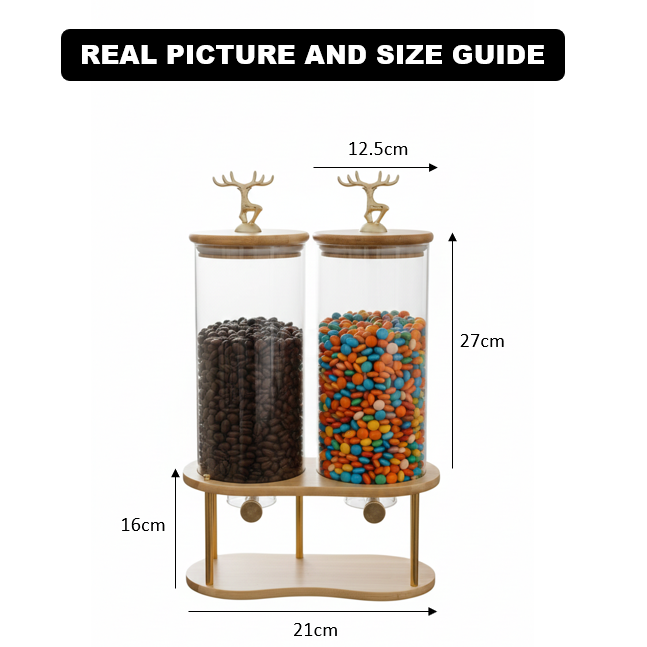 DualServe Glass Jars Dispenser Station (1126)
