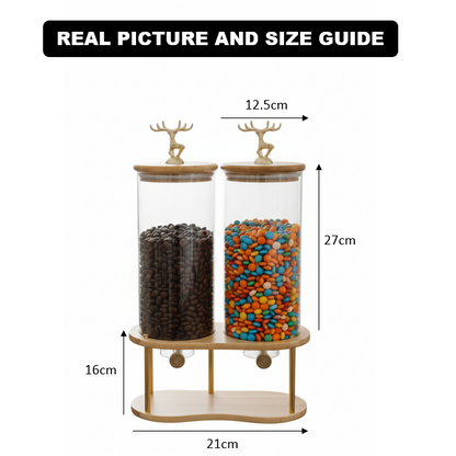 DualServe Glass Jars Dispenser Station (1126)