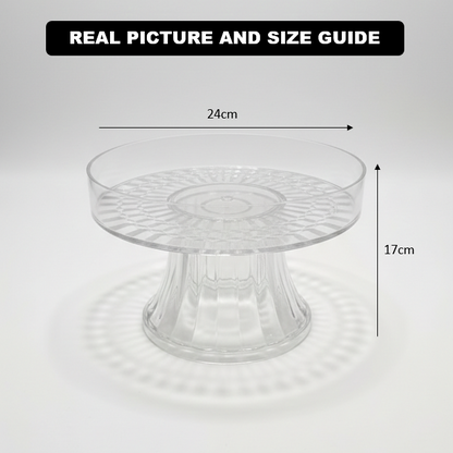 Elegant Acrylic Cake Serving Platter