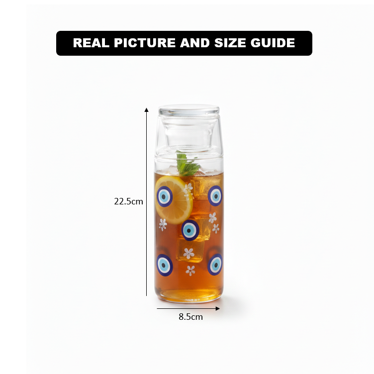 Printed 800ml Glass Carafe (2358) by Limon