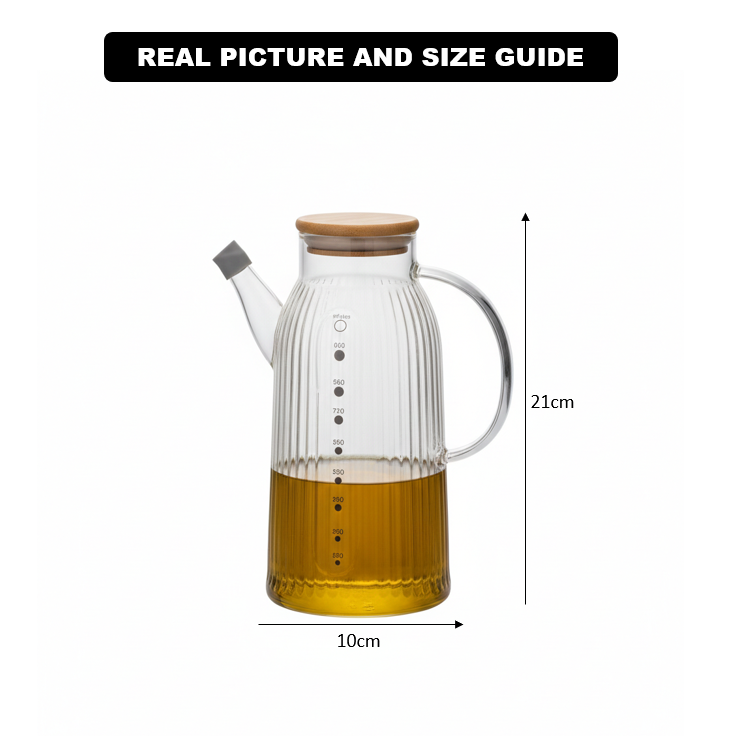 1000ml EcoFlow Borosilicate Oil & Vinegar Cruet (1141)