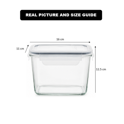 920ml Glass Container with Airtight Lid (2153) by Limon