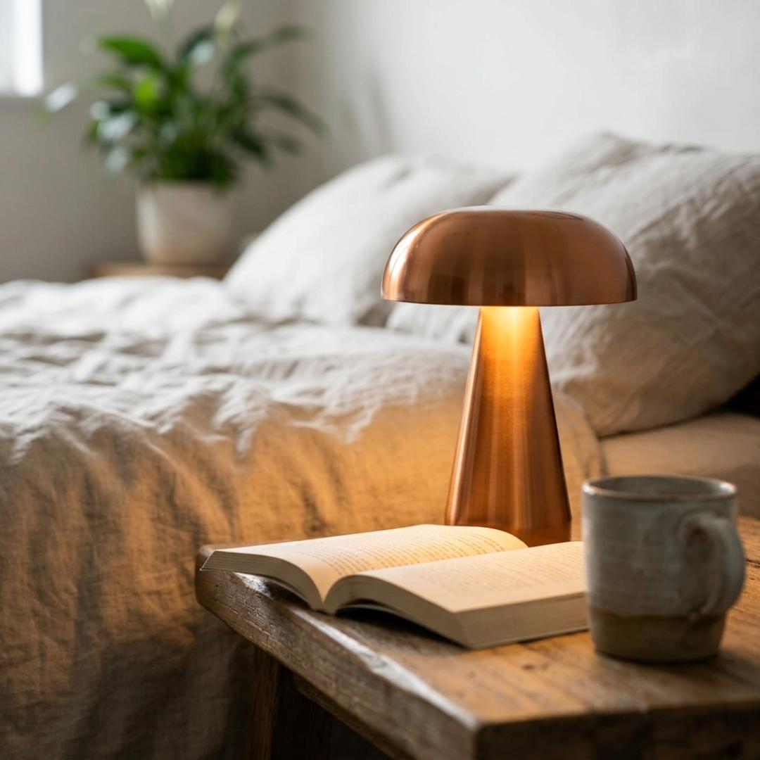 Luxury Mushroom Rechargeable LED Touch Lamp