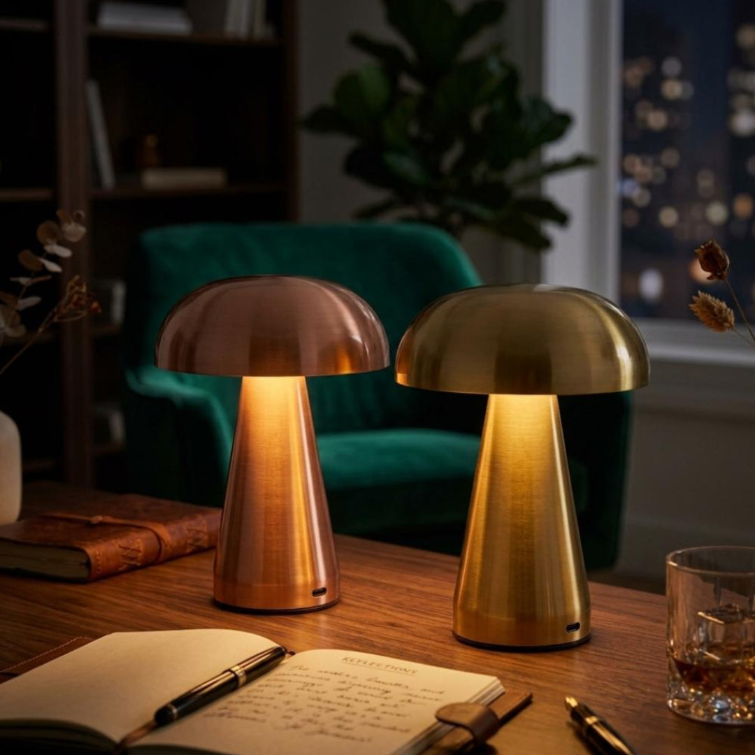 Luxury Mushroom Rechargeable LED Touch Lamp