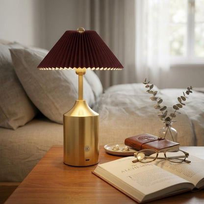 Vintage Gold Rechargeable Touch LED Table Lamp