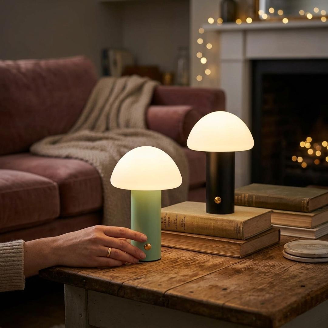 Modern Mushroom Rechargeable Touch LED Lamp