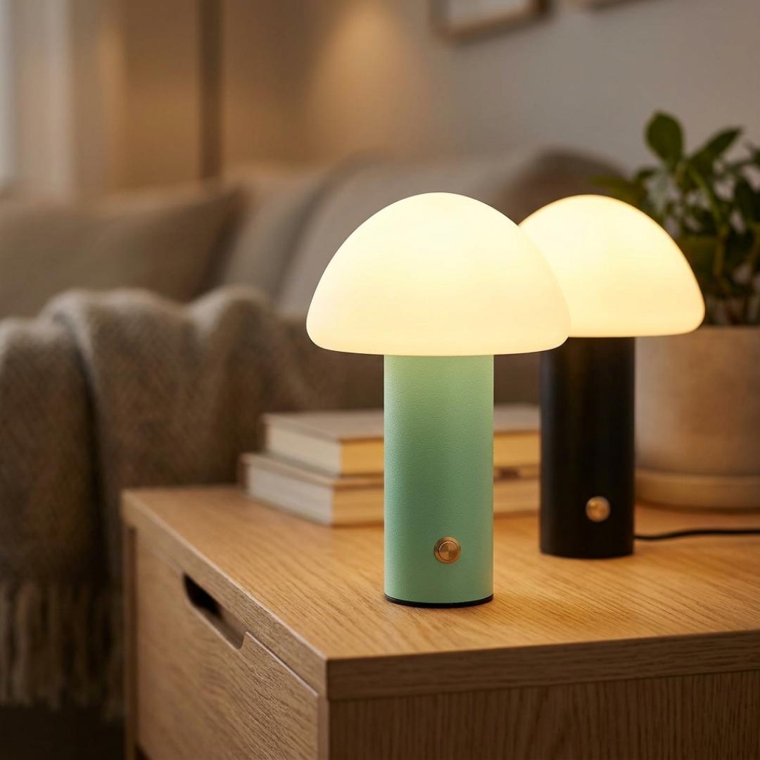 Modern Mushroom Rechargeable Touch LED Lamp