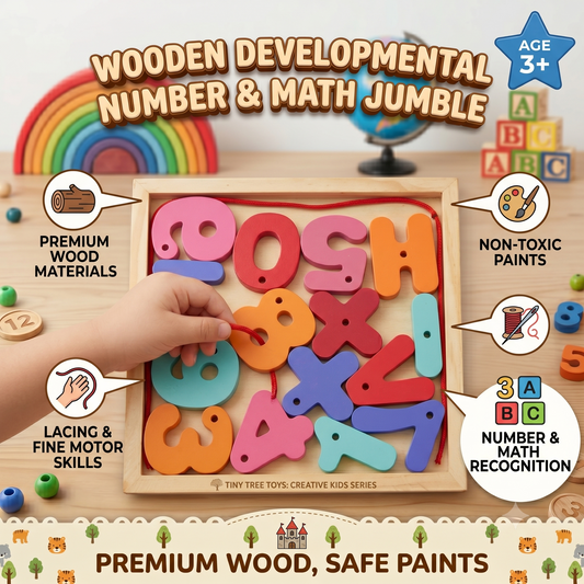 Wooden Developmental Number And Math Jumble