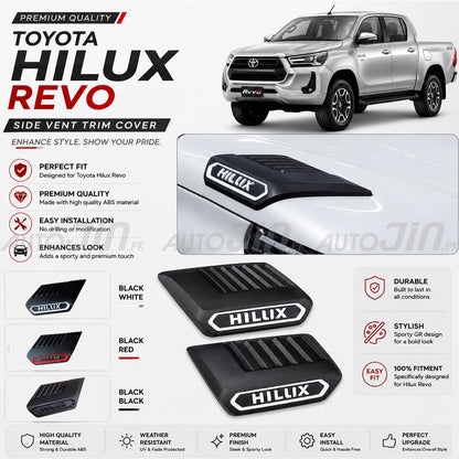 Toyota Hilux Revo 2016-2025 Bonnet Side Vent High Quality Cover