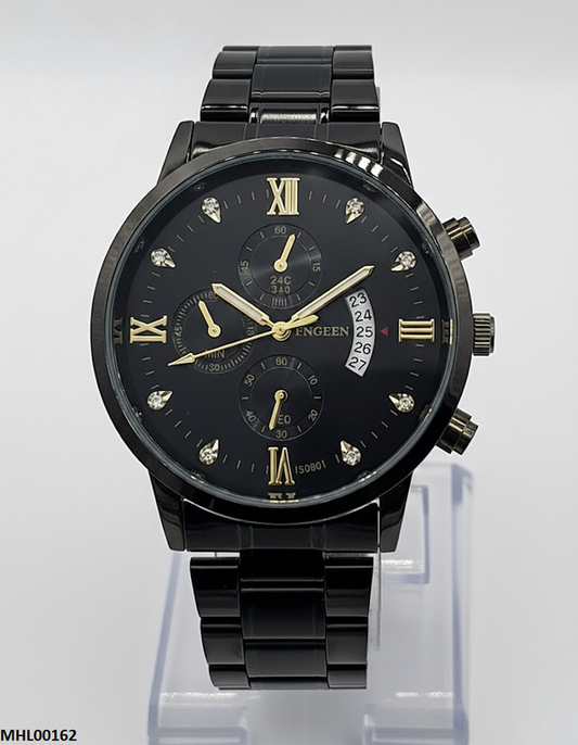 MHL00162 HWR Round Black Digital Men's Watch - MHL
