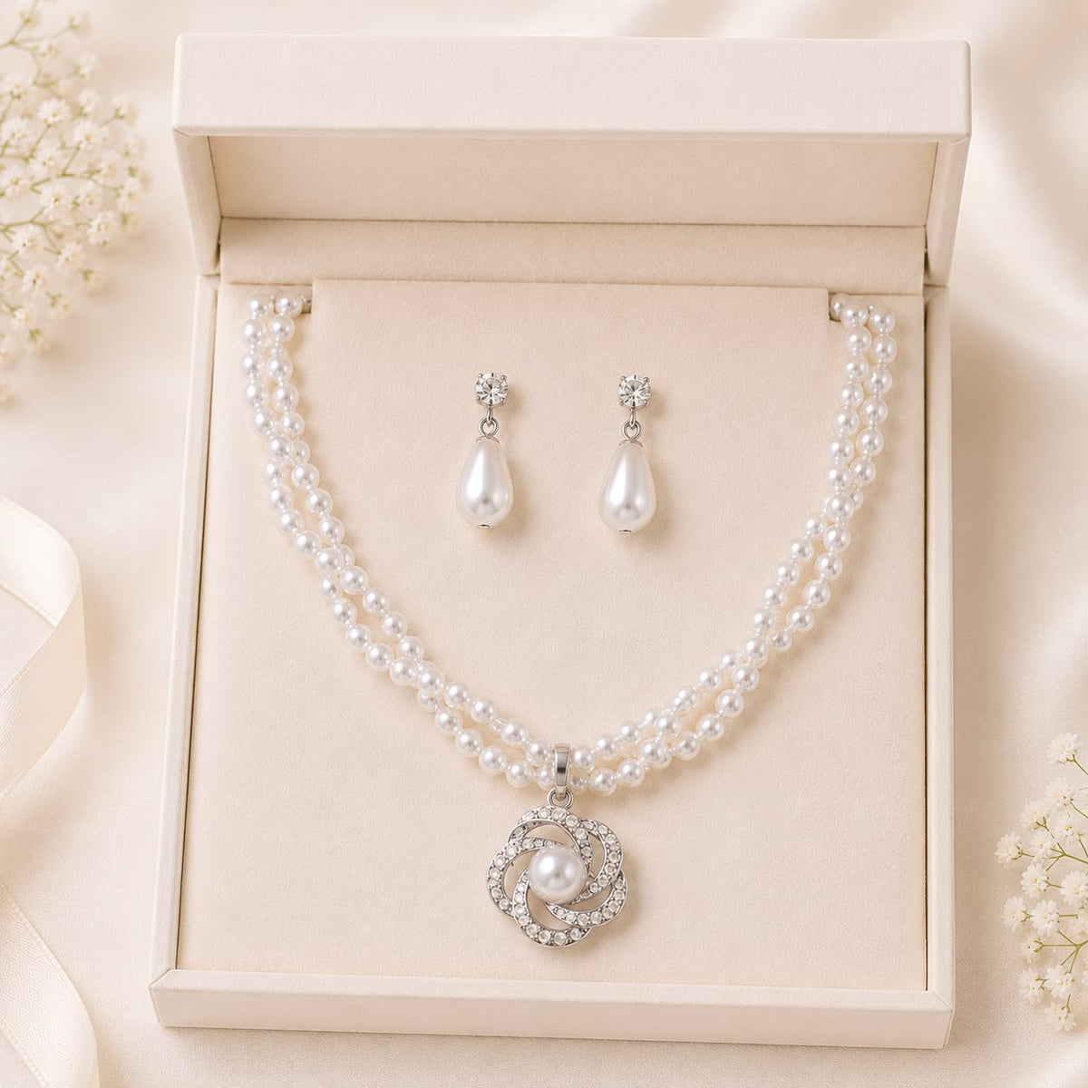Pearl Necklace Set -01