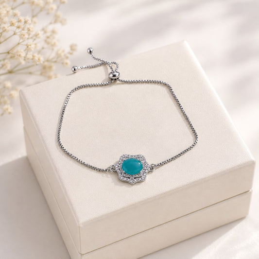Adjustable Bracelet-276 (Ferozi)