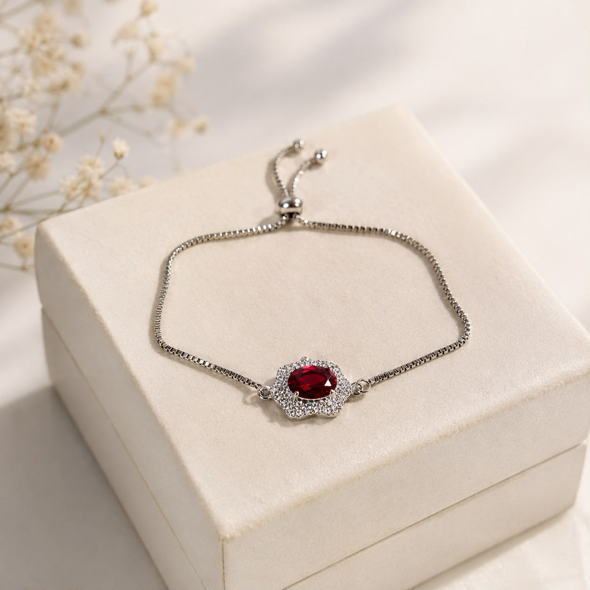 Adjustable Bracelet-276 (Maroon)