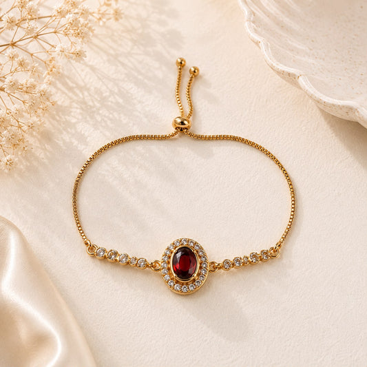 Adjustable Bracelet-282 (Maroon)