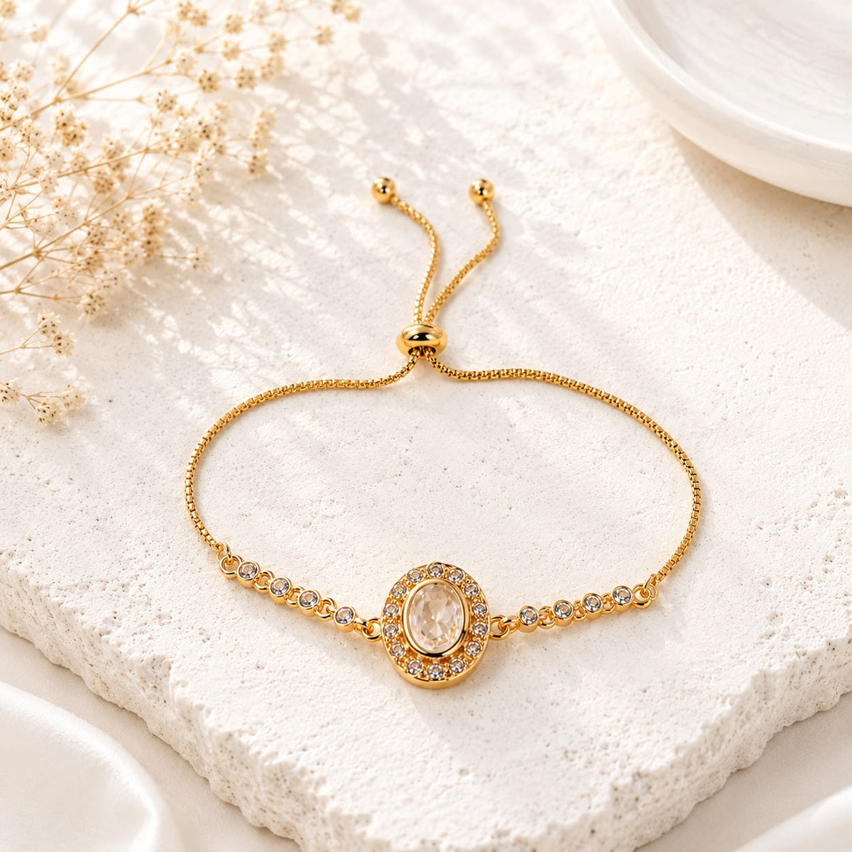 Adjustable Bracelet-282 (White)