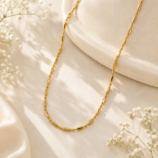 Stainless steel Gold Chain-192 (Golden)