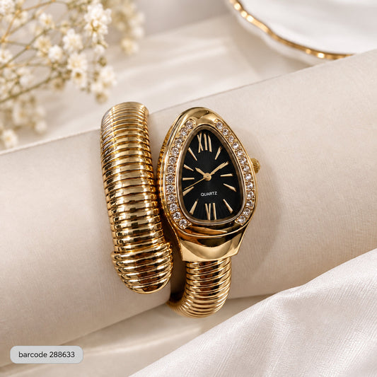 Snake Wrap Watch-01 (Black)