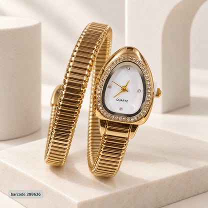 Snake Wrap Watch-02 (White)