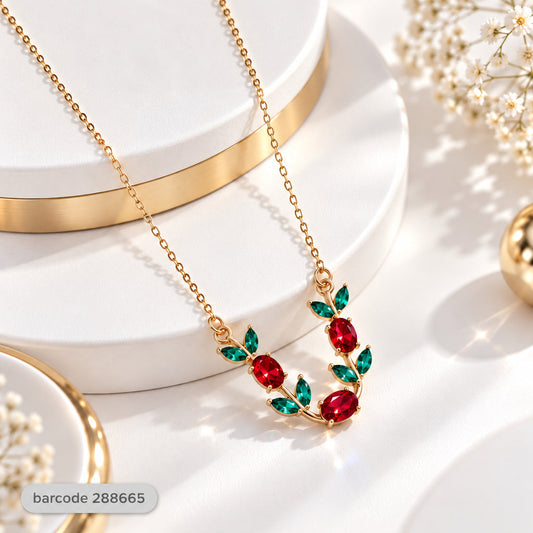 Tulip Pendant (Red,Green)
