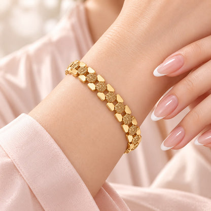 Stainless steel bracelet-26 (Golden)
