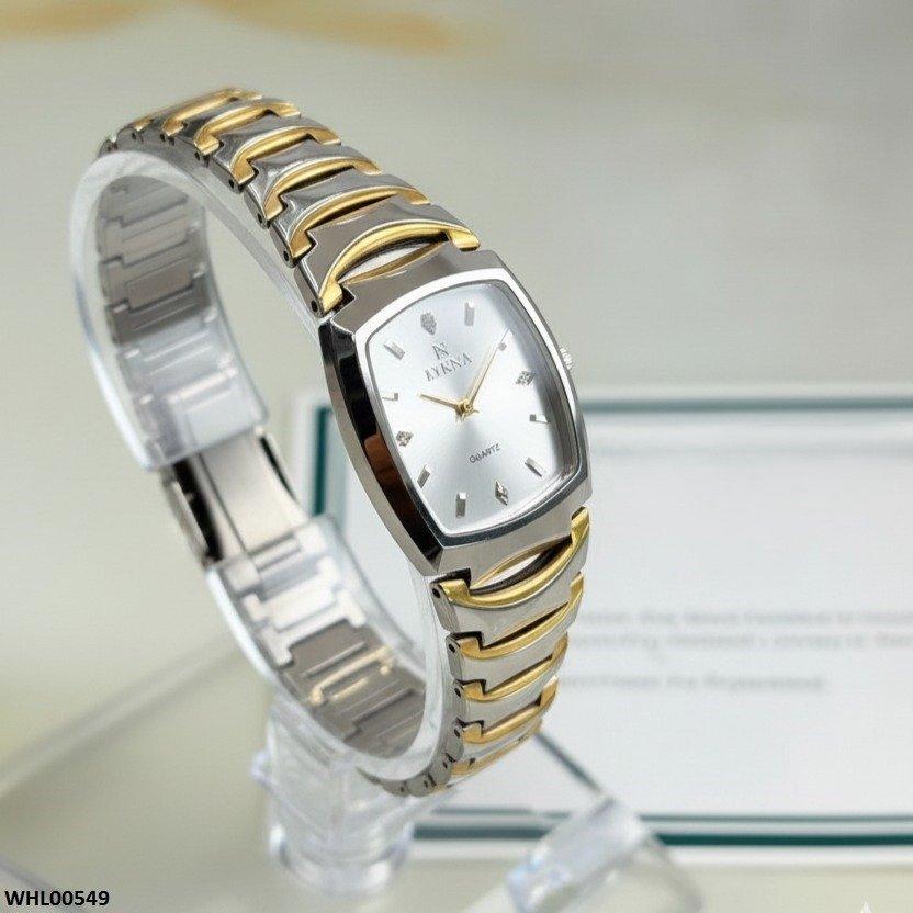WHL00549 HWR Rectangle Two-Tone Women's Watch - WHL