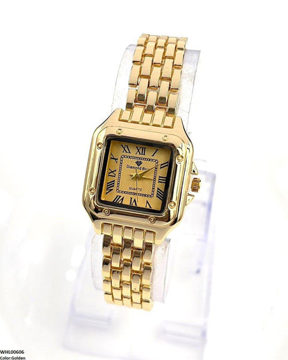 WHL00606 HWR Square Bezel Women's Watch - WHL