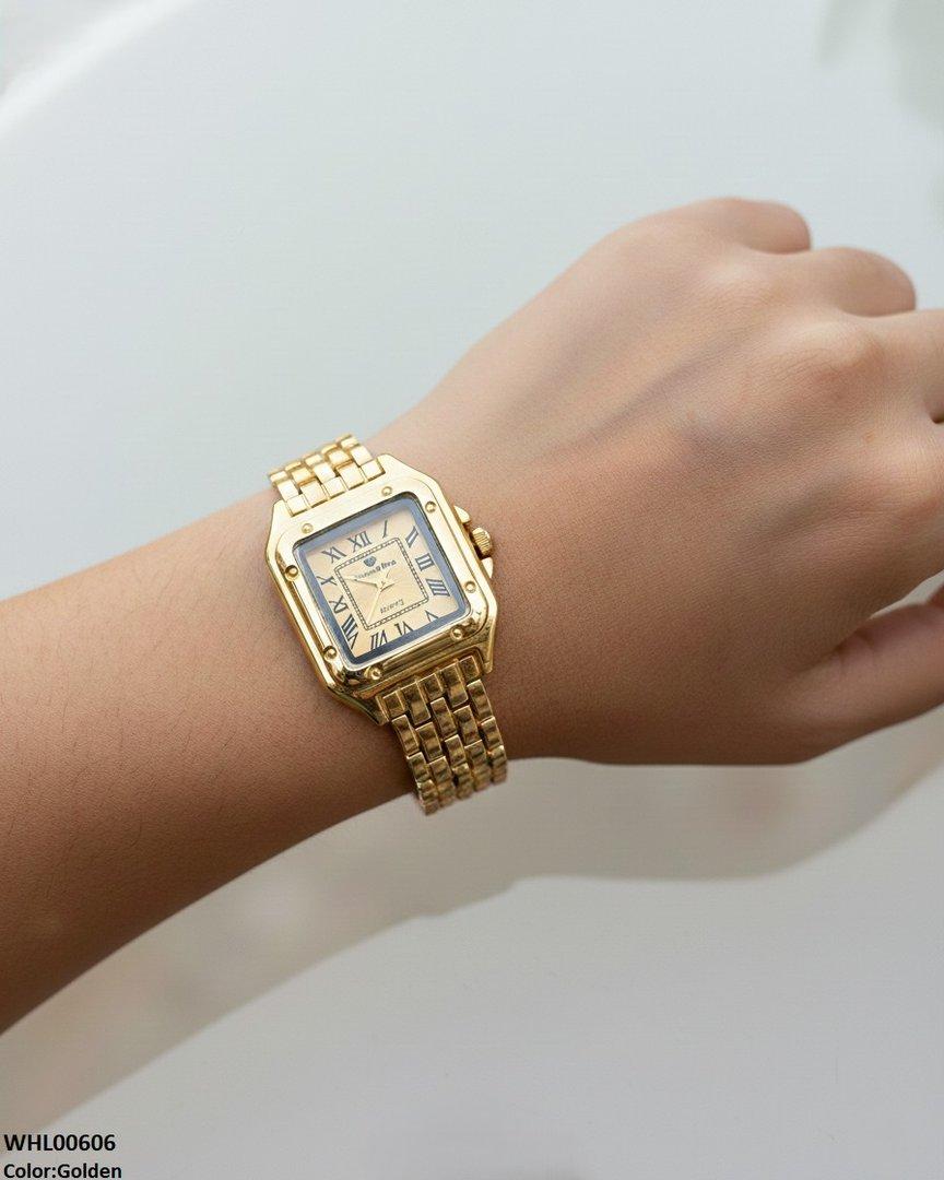 WHL00606 HWR Square Bezel Women's Watch - WHL