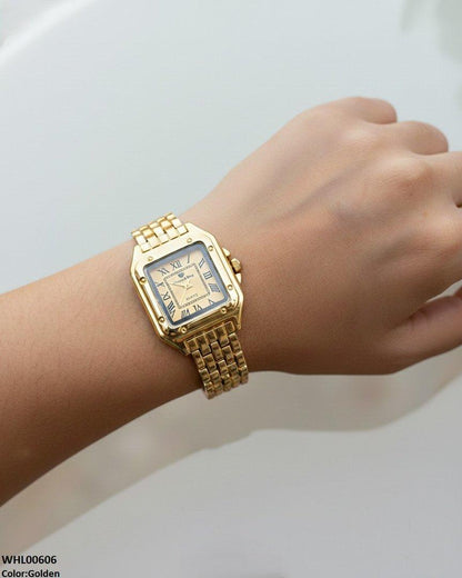 WHL00606 HWR Square Bezel Women's Watch - WHL
