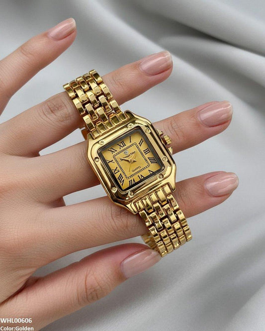 WHL00606 HWR Square Bezel Women's Watch - WHL