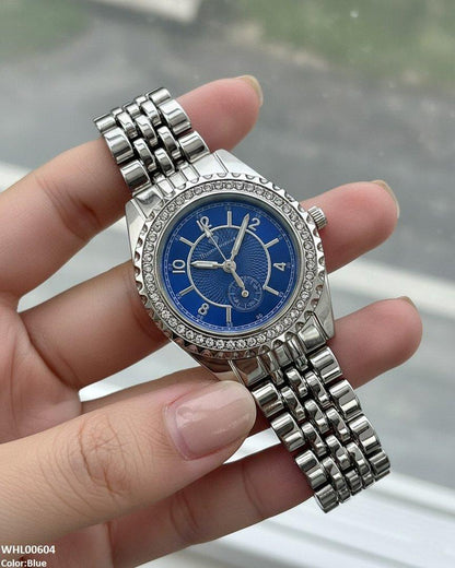 WHL00604 HWR Round Number's Dial Women's Watch - WHL