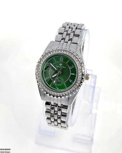 WHL00604 HWR Round Number's Dial Women's Watch - WHL