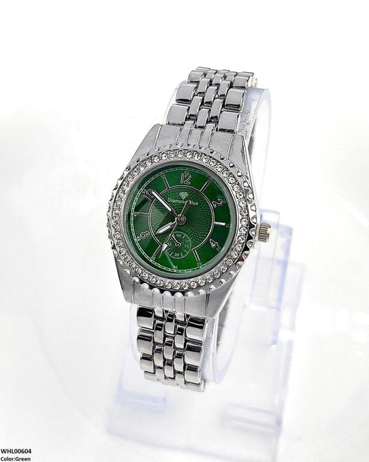 WHL00604 HWR Round Number's Dial Women's Watch - WHL