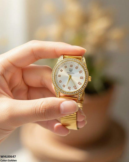 WHL00647 ZWA Round Stone Shafal Chain Women's Watch - WHL