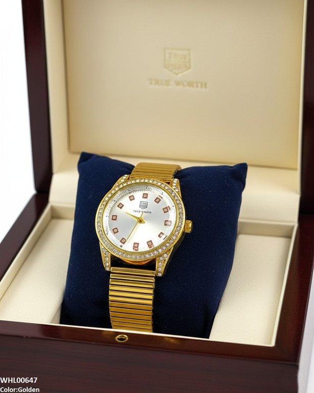 WHL00647 ZWA Round Stone Shafal Chain Women's Watch - WHL