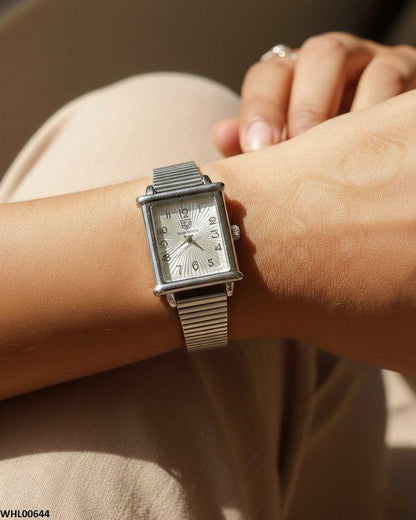 WHL00644 ZWA Square Flower Shafal Chain Women's Watch - WHL