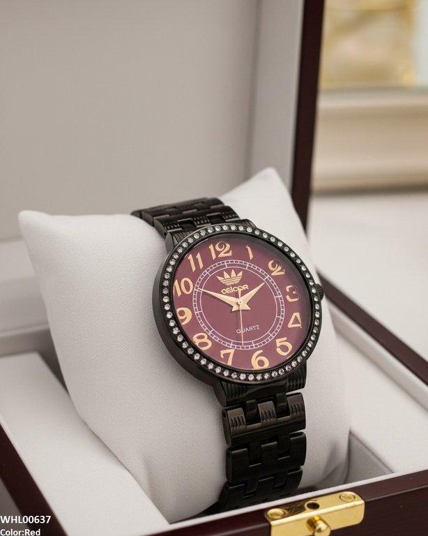 WHL00637 IWA Round Black Dial Women's Watch - WHL