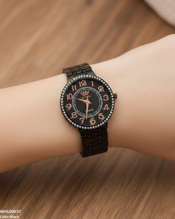 WHL00637 IWA Round Black Dial Women's Watch - WHL