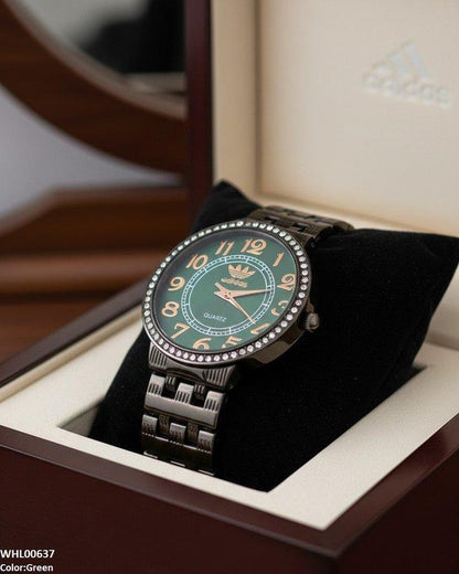 WHL00637 IWA Round Black Dial Women's Watch - WHL