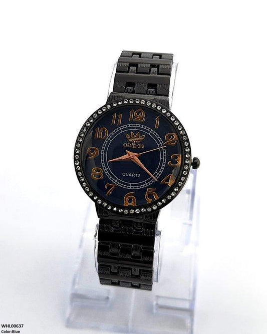 WHL00637 IWA Round Black Dial Women's Watch - WHL
