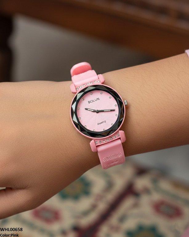 WHL00658 ZWA Round Stone Dial Women's Watch - WHL