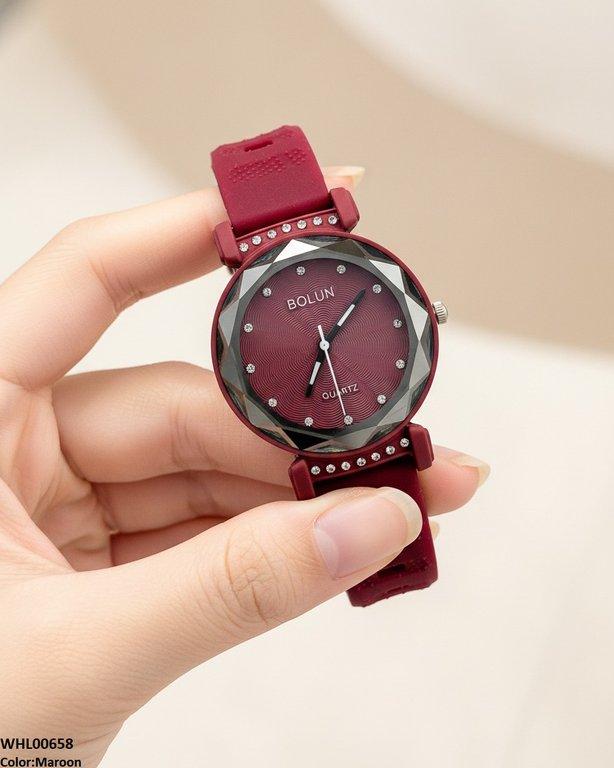 WHL00658 ZWA Round Stone Dial Women's Watch - WHL