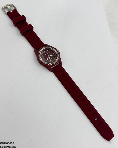 WHL00659 ZWA Round Rhinestone Women's Watch - WHL