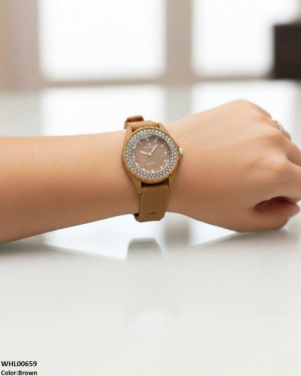 WHL00659 ZWA Round Rhinestone Women's Watch - WHL