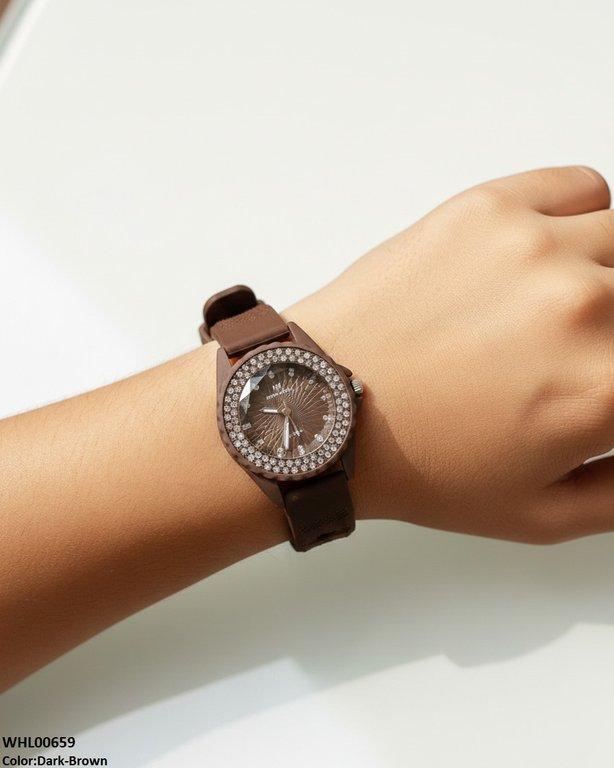 WHL00659 ZWA Round Rhinestone Women's Watch - WHL