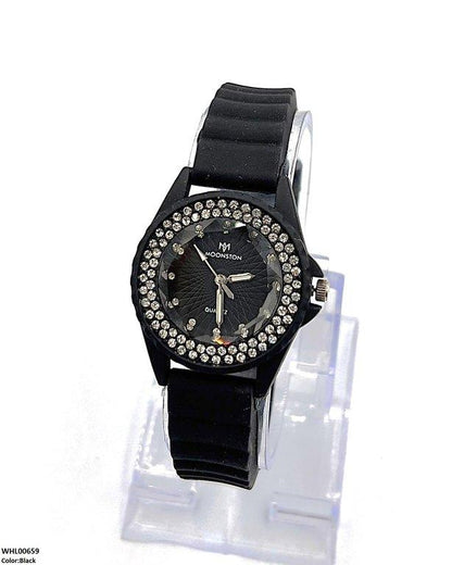 WHL00659 ZWA Round Rhinestone Women's Watch - WHL