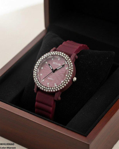 WHL00660 ZWA Round Stone  Women's Watch - WHL