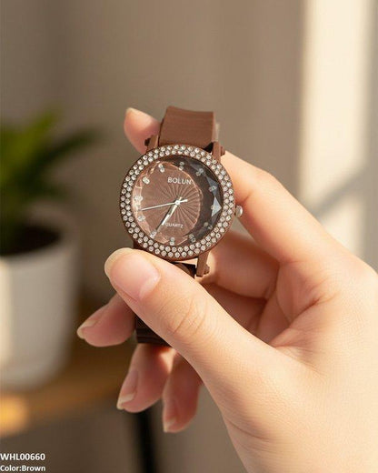 WHL00660 ZWA Round Stone  Women's Watch - WHL