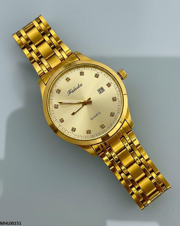 MHL00151 HWR Round Stone Dial Men's Watch - MHL