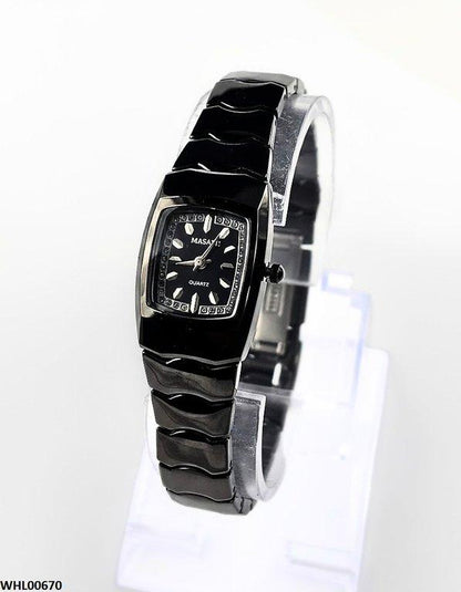 WHL00670 HWR Square Stone Dial Women's Watch - WHL
